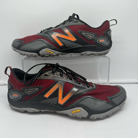 New Balance Other - New Balance Shoes Mens 9.5 Minimus Sneakers Maroon Red Gray Trail Running MO80